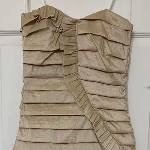 Gold cocktail dress